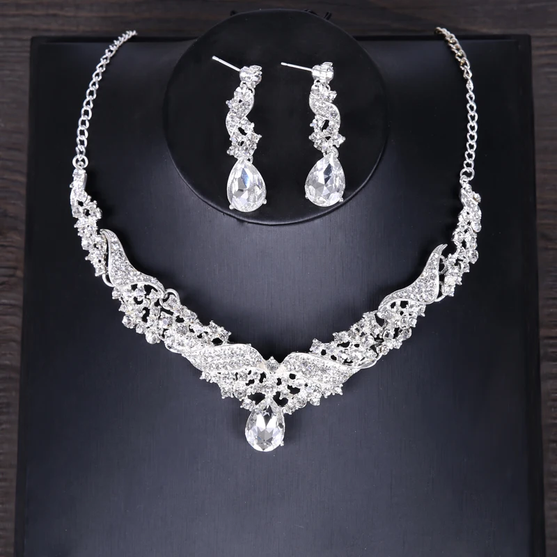 Жемчужина барокко Украшенные стразами Свадебные украшения Устанавливает Корона