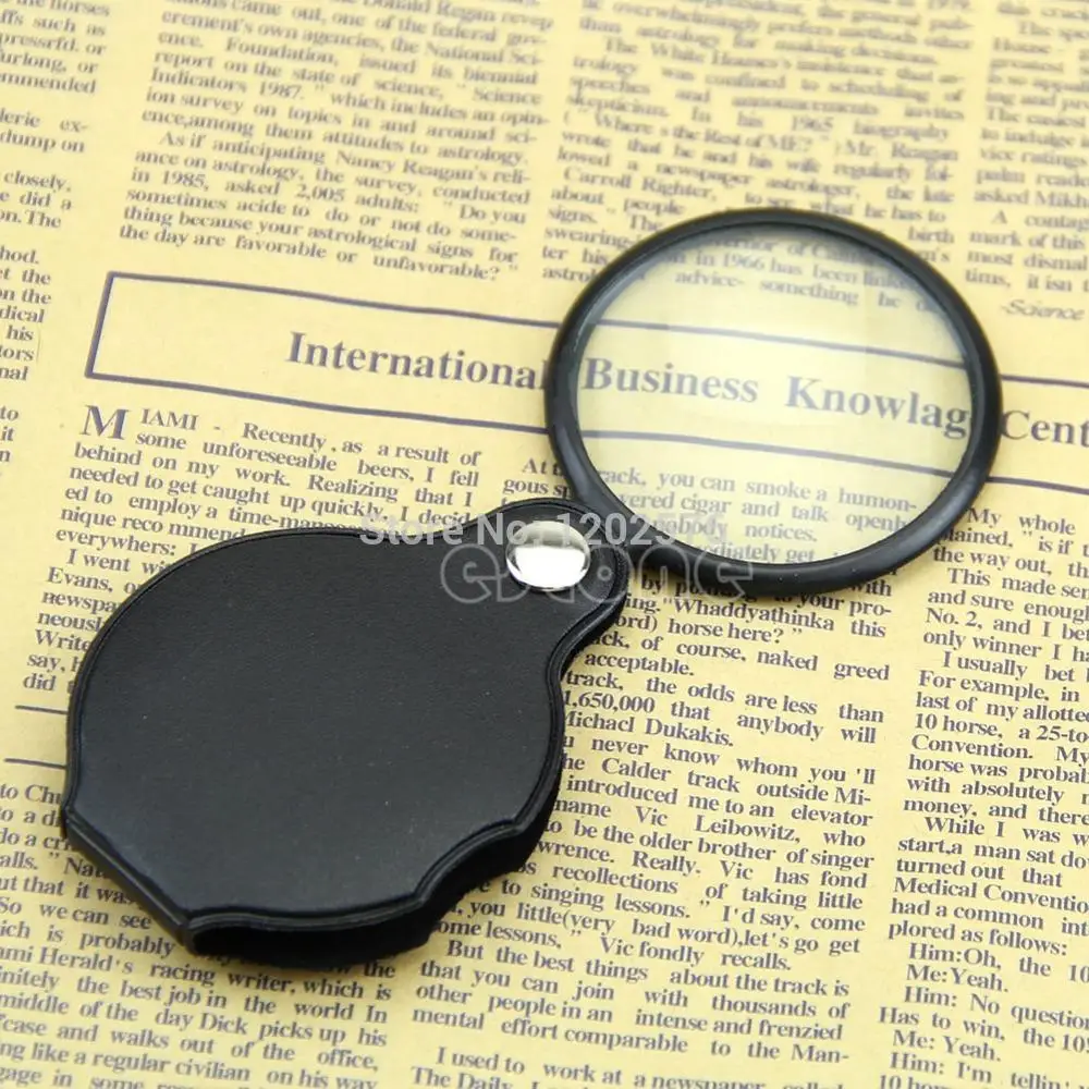 Мини карманный 5X 45 мм складной Ювелирная Лупа увеличительное глаз Стекло