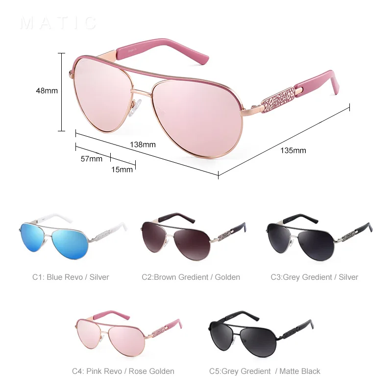 FENCHI женские очки для вождения пилот дизайн роскошный бренд розовое зеркало