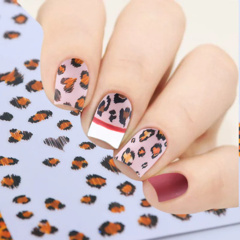Nail Sticker Leopard Tiger Pattern European and American Style Adhesive DIY | Красота и здоровье