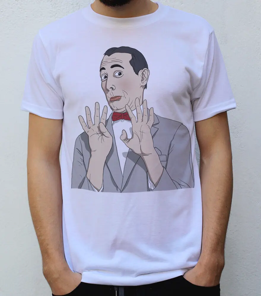 Pee Wee Herman футболка дизайн 2019 Модные мужские Забавные футболки в стиле хип хоп