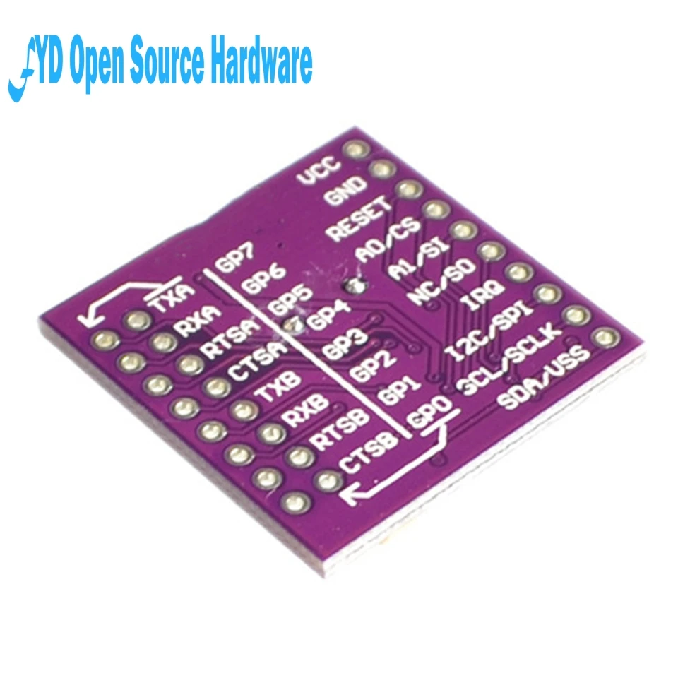 Встроенный интерфейс шины SC16IS752 I2C/SPI в двухканальный модуль преобразования UART 1