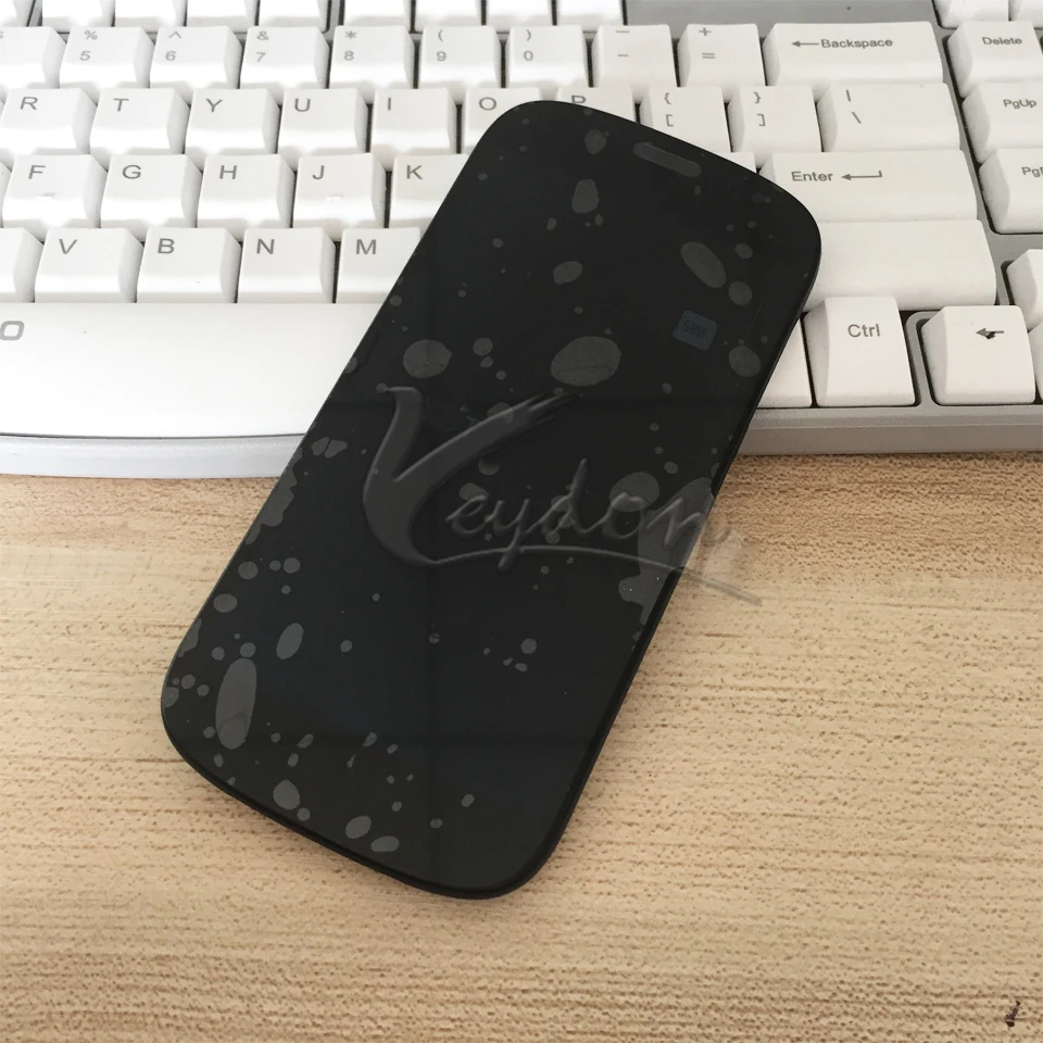 Черный передний ЖК-дисплей для Yotaphone 2 YD201 YD206 ЖК-дисплей дигитайзер+ сенсорный экран в сборе с рамкой смартфона