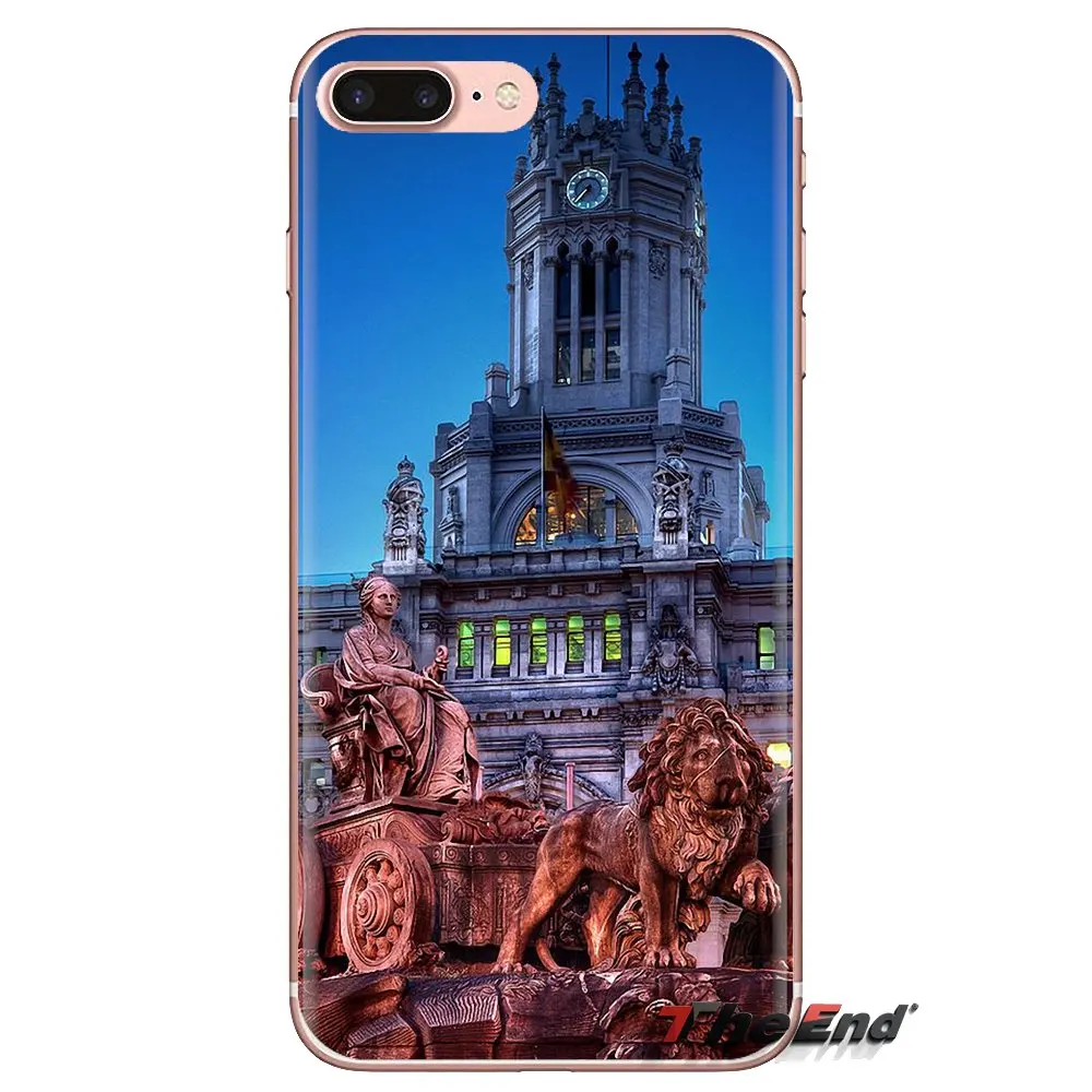 Мягкий чехол для Huawei G7 G8 P7 P8 P9 P10 P20 P30 Lite Mini Pro P Smart Plus 2017 2018 2019 Cibeles fountain Мадрид