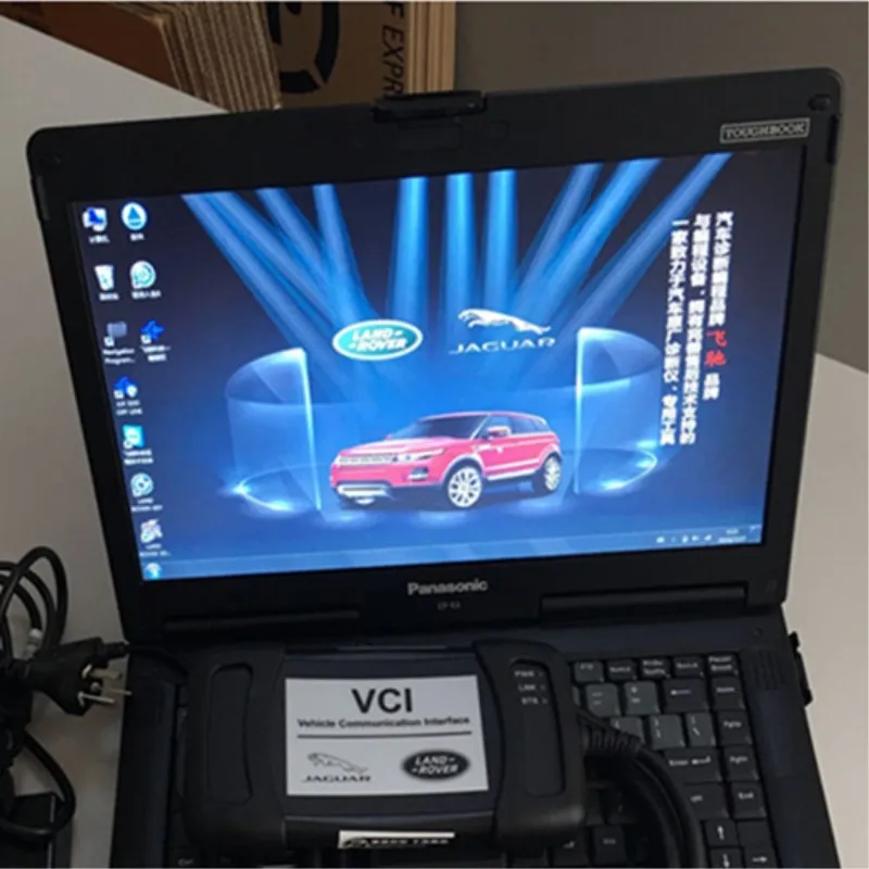 Для Jaguar и Land Rover полный набор инструментов для диагностики автомобиля JLR DOIP VCI obd 2 коннектора и ноутбука CF53 с программным обеспечением HDD