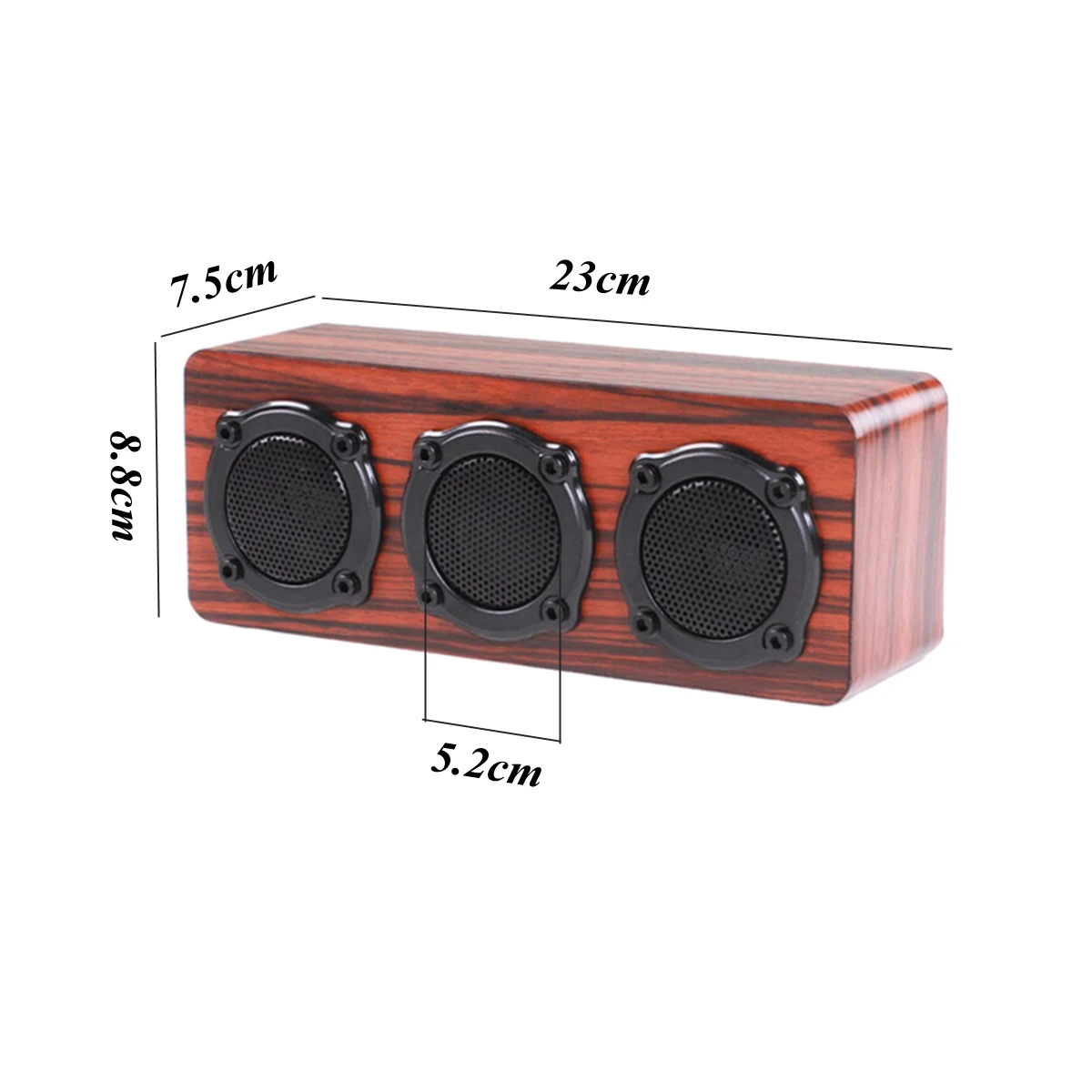 60db звук деревянный Blurtooth открытый портативный динамик Hifi беспроводной бас студия стерео 2 Ster динамик s 1 вибрационная мембрана