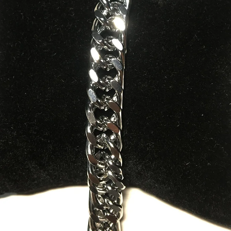 Модный браслет цепочка из нержавеющей стали в стиле панк крутой мужской с