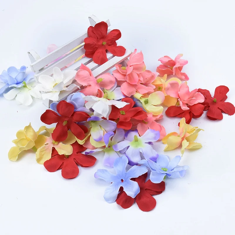 5 см шелковые лепестки гортензии Рождественский Декор для дома свадьбы