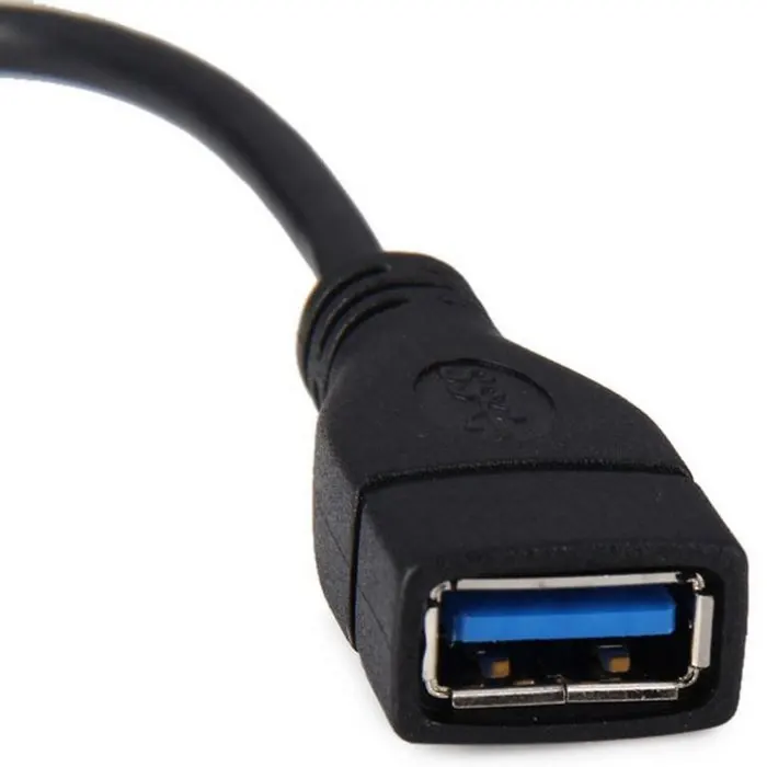 Черный кабель хоста Micro USB 3 0 OTG для флэш-накопителя и SSD с USB-адаптером | Компьютеры