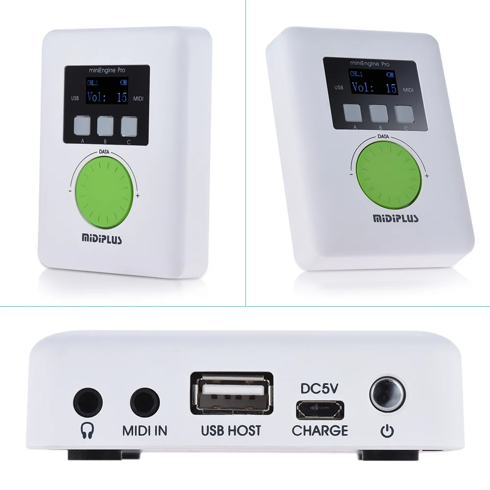 Внешний USB звуковой модуль MIDIPLUS miniEngine Pro встроенная перезаряжаемая литиевая