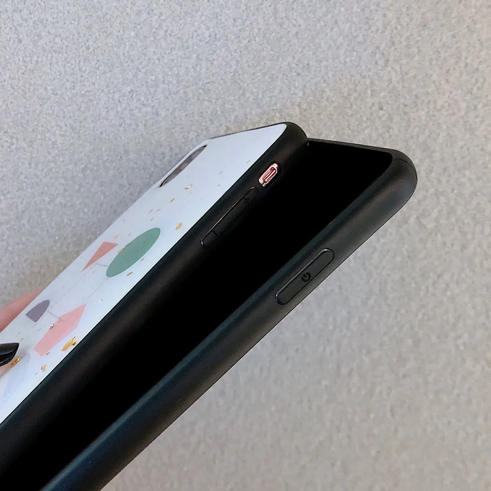 Чехол KISS с сушеными цветами чехол для телефона iphone XR X XS MAX 7 геометрический