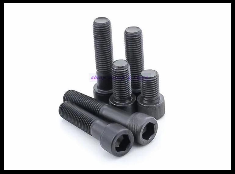 40pcs/Lot Metric Thread DIN912 M6  12.9 Carbon Steel Hex Socket Head Cap Screw Bolts Brand New