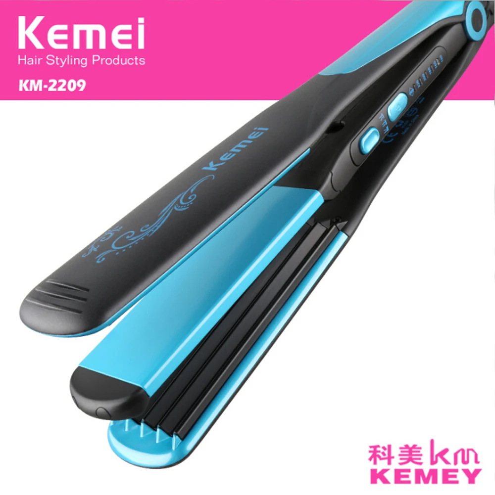 Kemei-2209 hair straightener professional 2 in 1 ionic straightening iron &amp curler styling tool pranchas de cabelo curling irons | Бытовая
