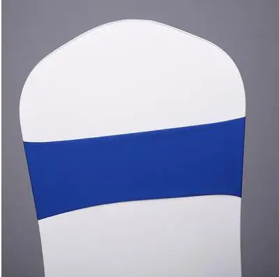 Royal blue 150 шт свадебная Подвязка из спандекса для стула ленты лайкра стрейч простой стул полосы для украшение для банкета - Цвет: Royal blue