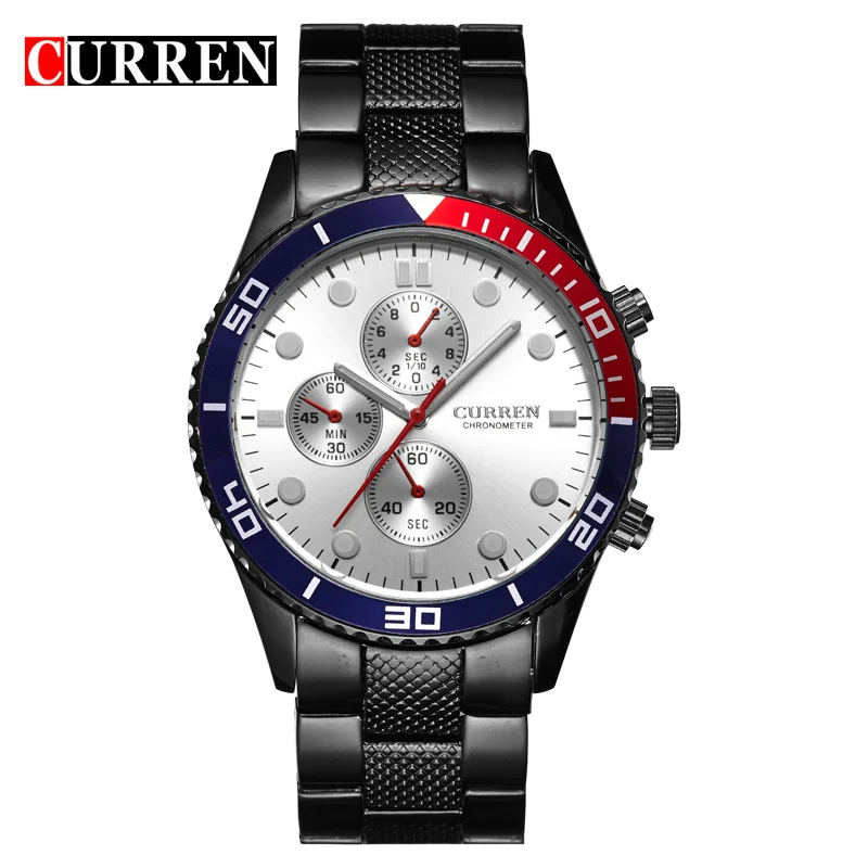 Другое Curren 8028 Брендовые Часы мужские роскошные брендовые аналоговые стальные Мужские кварцевые спортивные часы мужские армейские военные наручные часы мужские часы relogio - Цвет: Другое