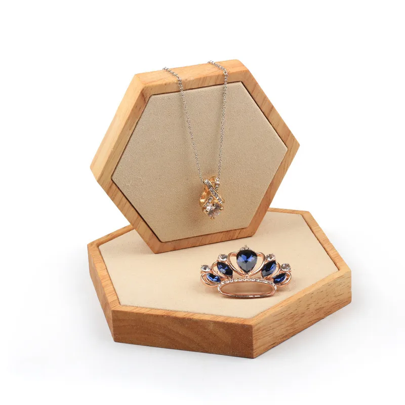 Простой 6 сторонний реквизит для демонстрации ювелирных изделий из массива