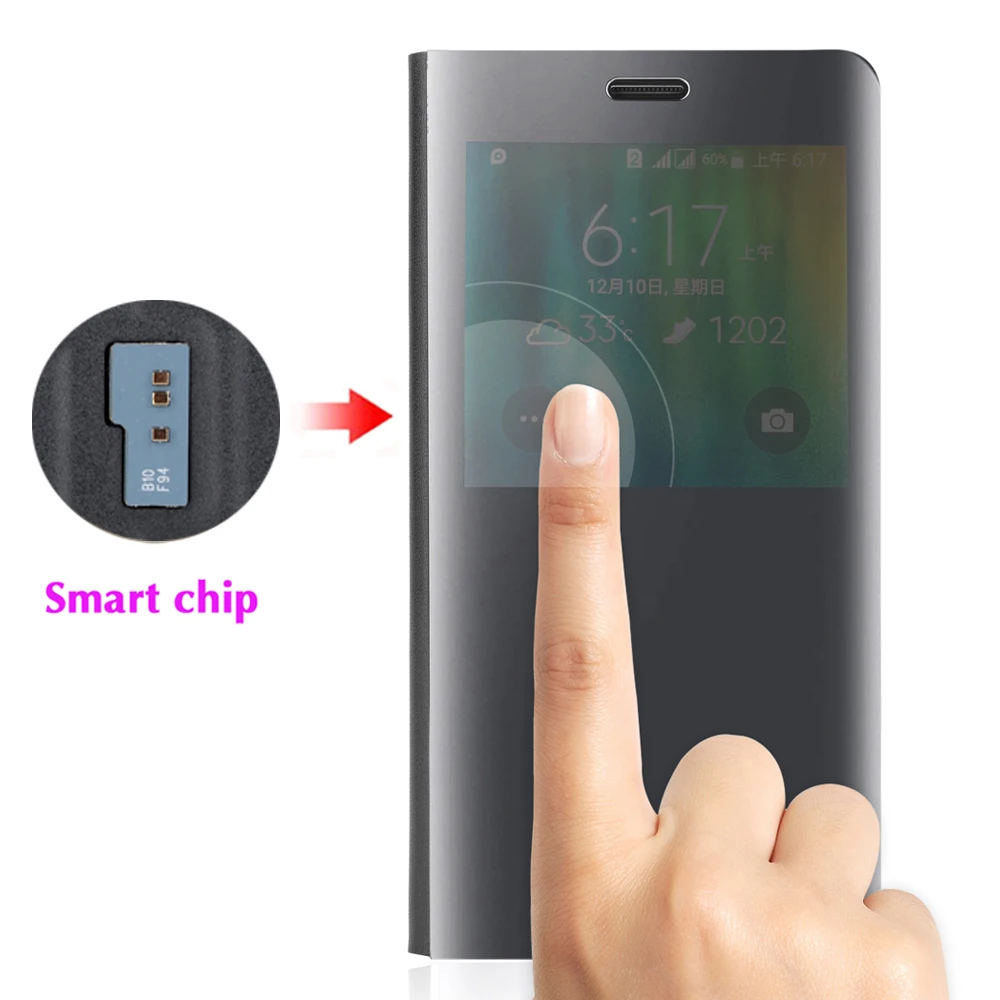 Откидной зеркальный чехол для телефона samsung Galaxy Note 4 Note4 Galaxy Z SM N910 N910F N910C N9100 SM-N910F SM-N910C