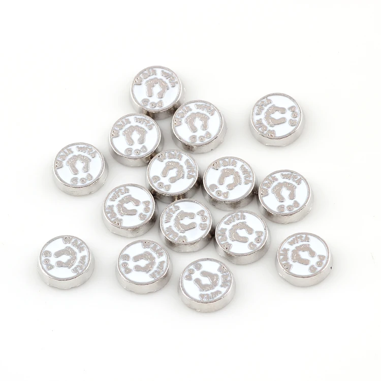 

20Pcs DIY Round Shape Footprint Walk With God Floating Charms Fit Glass Memory Relicario Locket Necklaces Jewelry Accessories