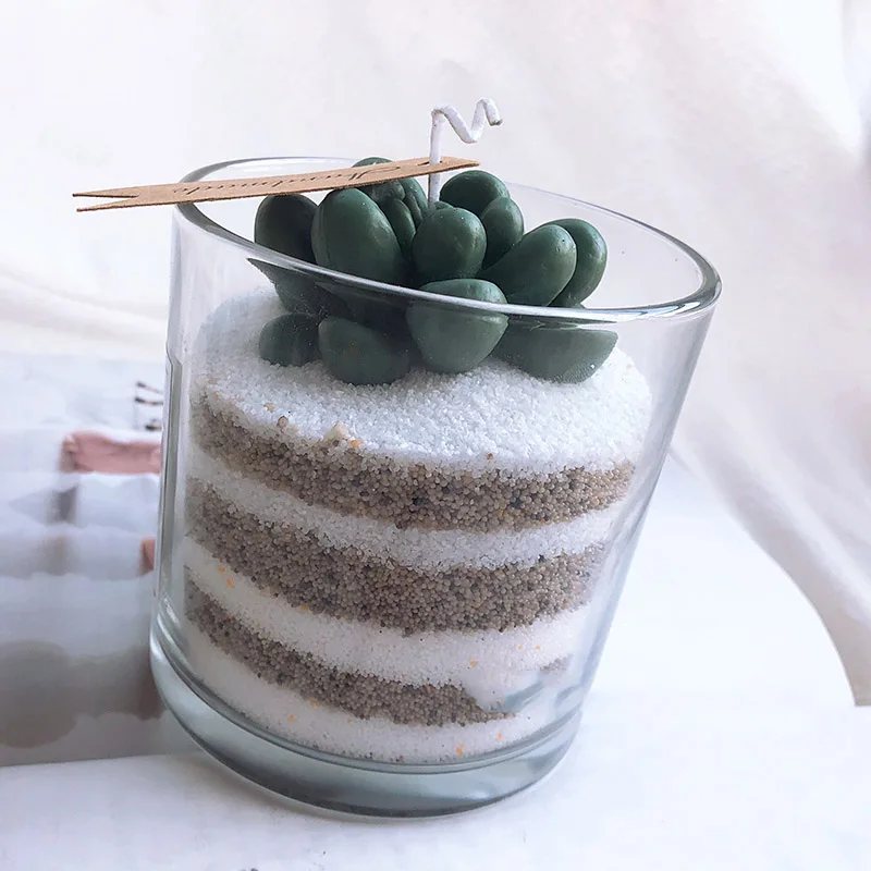 Сочные Силиконовые свечи формы кактус ароматический гипс пластырь силиконовые