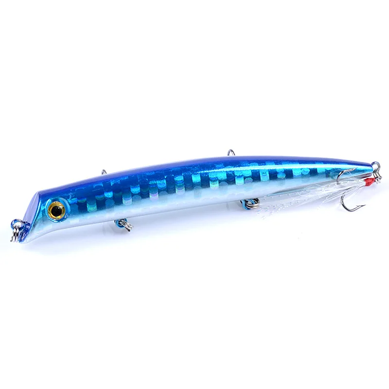 Ufishing 12.8cm/15.4g Top Water Fishing Lure 1Pcs/Lot Minnow Popper Bait Quality Plastic Bass Pike Lures | Спорт и развлечения
