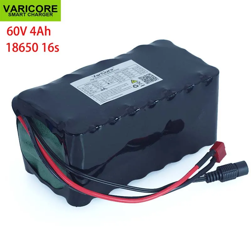 VariCore 16S2P 60V 4Ah 18650 Li-ion Battery Pack 67.2V 4000mAh Ebike Electric bicycle Scooter with 20A discharge BMS 1000Watt |