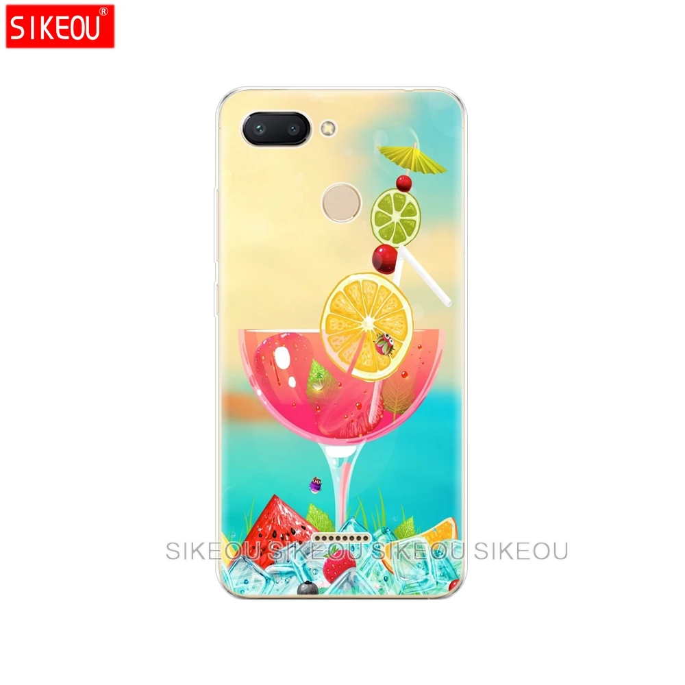 33637 Силиконовый чехол для Xiaomi Redmi 6, чехол с полной защитой, мягкая задняя крышка из ТПУ, чехол для телефона s для Redmi6, бампер hongmi 6, чехол с мрамором - Цвет: 33637