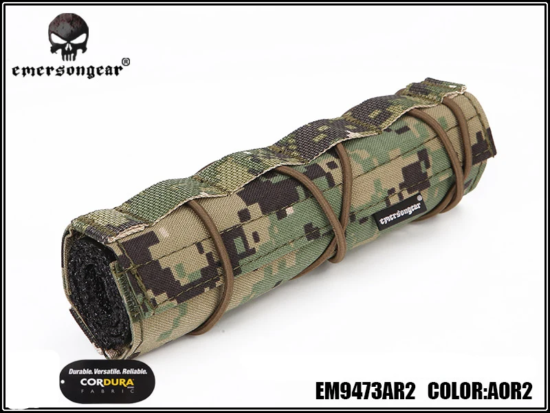 Emerson 18 см страйкбол подавитель крышка Emersongear Тактический аксессуар Quick Release CP подавитель Чехол Molle