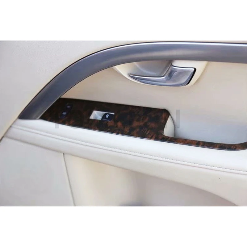 TOMEFON для Volvo S80 от 2009 до 2011 ABS специальная углеродная волоконная краска для интерьера, передняя задняя дверь, окно, переключатель, крышка панели, отделка 4 шт
