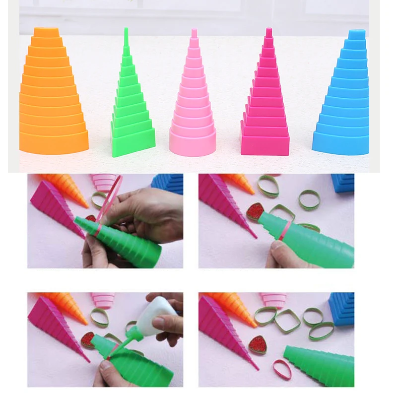 5 шт./1 Набор креативные бумажные инструменты в форме башен для квиллинга