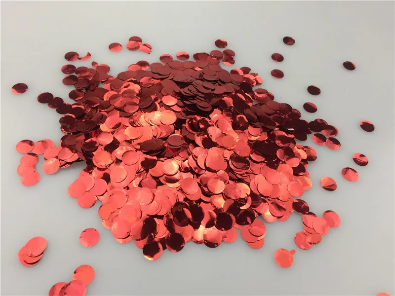 Foil Red 10 г/пакет 1 см круглые металлические мини-конфетти из фольги в горошек, украшения для дня рождения, вечеринки, свадьбы - Цвет: Foil Red