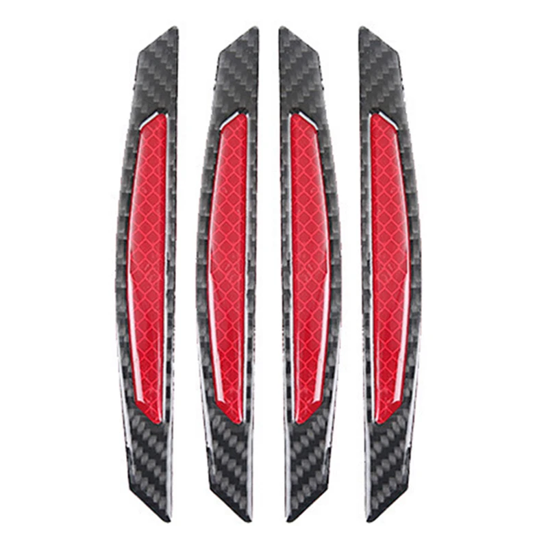 4 шт. Автомобильная Светоотражающая полоса Предупреждение ющая о столкновении