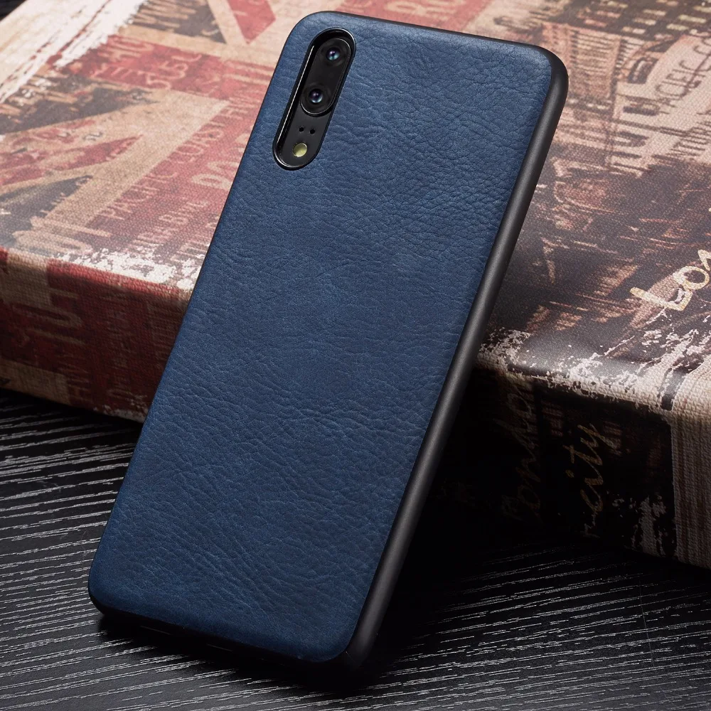 Тонкий роскошный PU кожаный чехол для Huawei p20 Pro Чехол тонкий жесткий lite |