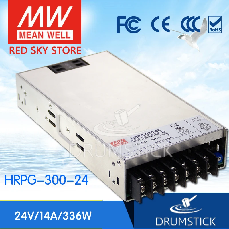

prosperity MEAN WELL HRPG-300-24 24V 14A meanwell HRPG-300 24V 336W Single Output with PFC Function Power Supply