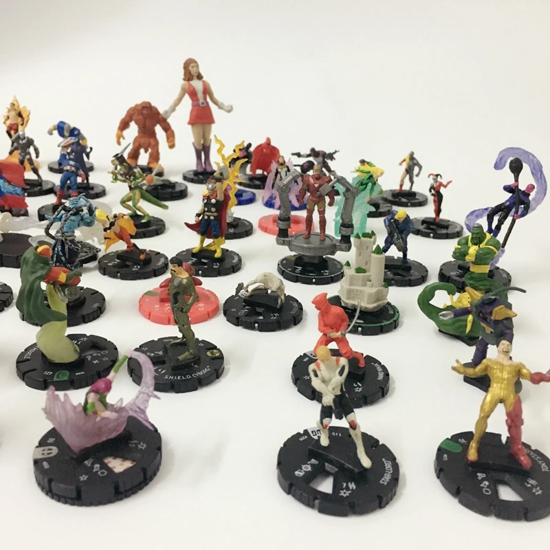 30 шт./компл. Marvel Heroclix WizKids игры Фигурка Игрушка Кукла Brinquedos Фигурки Коллекция Модель подарок