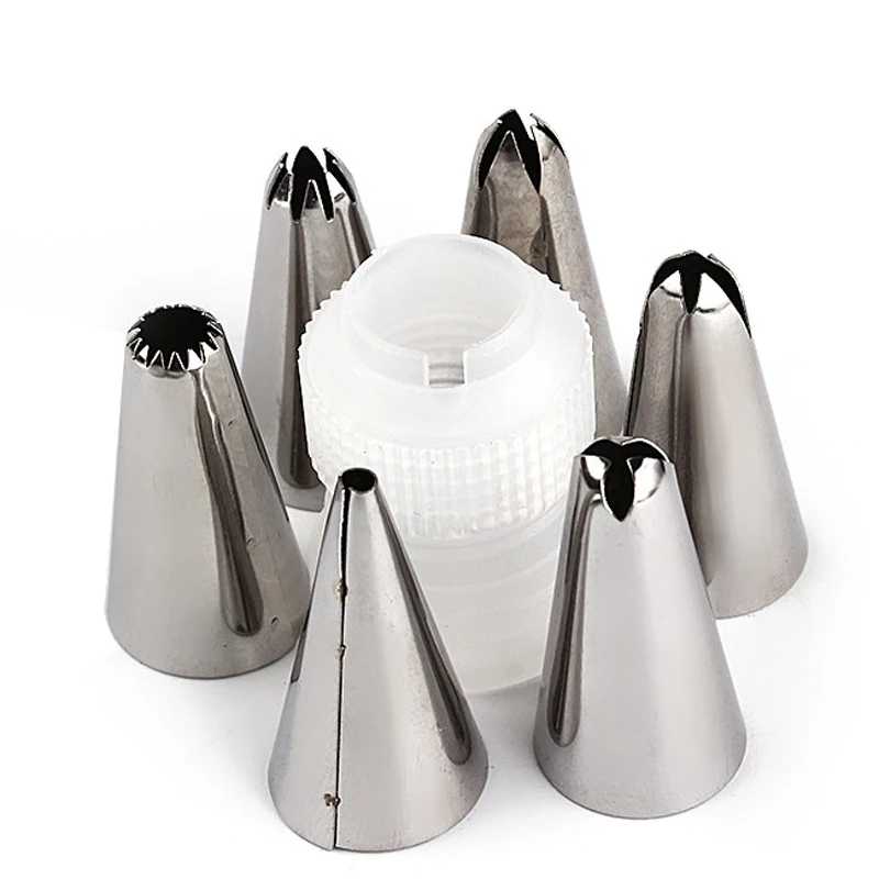 KMYC поступление 6 шт./партия глазурь трубопровод сопло Кондитерские наконечники