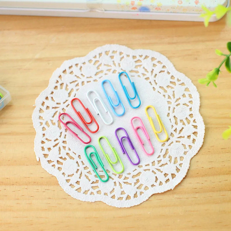 Яркие бумажные зажимы 85 шт./кор. эффективный офисный аксессуар металлические