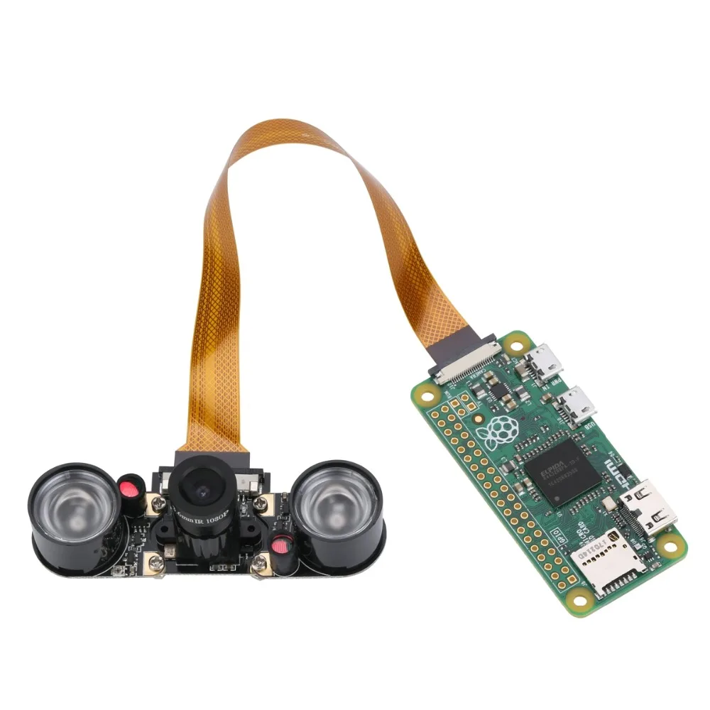 Raspberry Pi Zero camera Module Focal Регулируемая веб-камера ночного видения с ИК-датчиком светодиодный светильник для RPI Zero