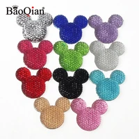 10pcslot mixed bling mickey resin scrapbooking craft for diy flatback cabochon home decoration scrapbooking crafts 30x33mm