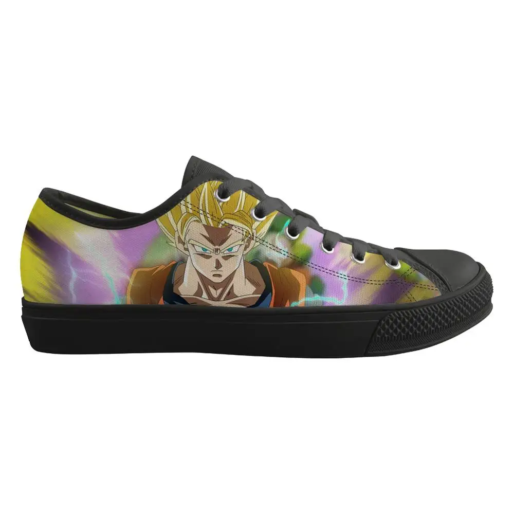 CDHJ1019Z37 ELVISWORDS Dragon Ball Вулканизированная обувь Супер Saiyan Низкий Топ Гоку для мужчин и мальчиков удобные уличные Популярные кроссовки - Цвет: CDHJ1019Z37