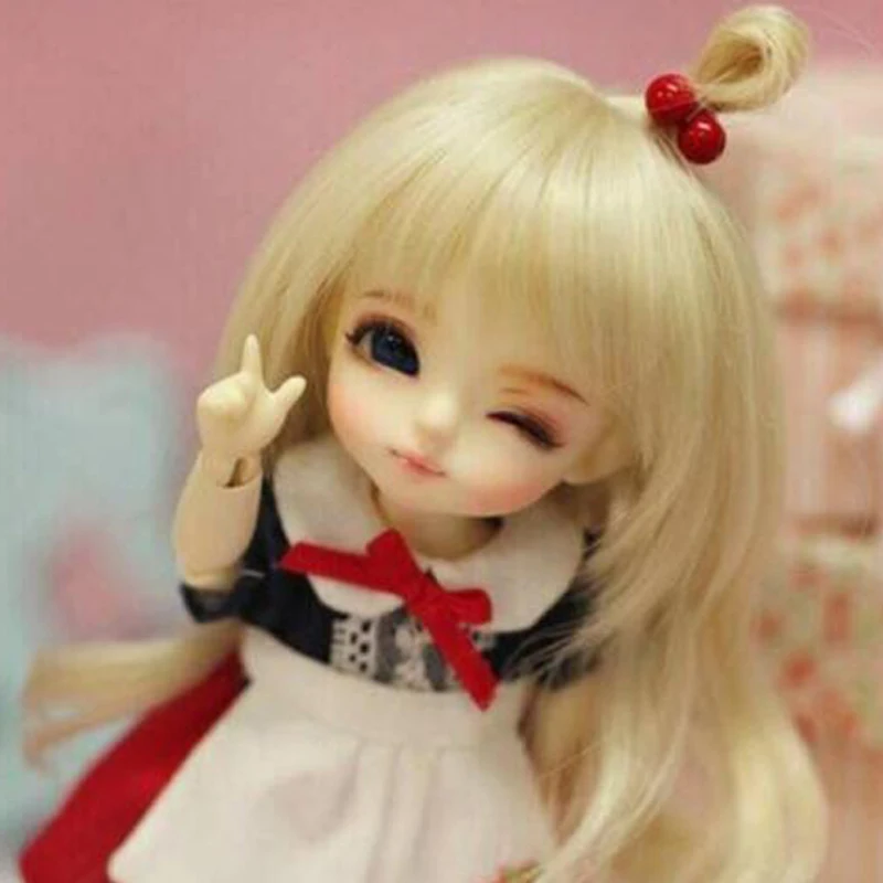 Бесплатная доставка шарнирная кукла 1/8 BJD/SD Милая Красивая желтая луна из смолы