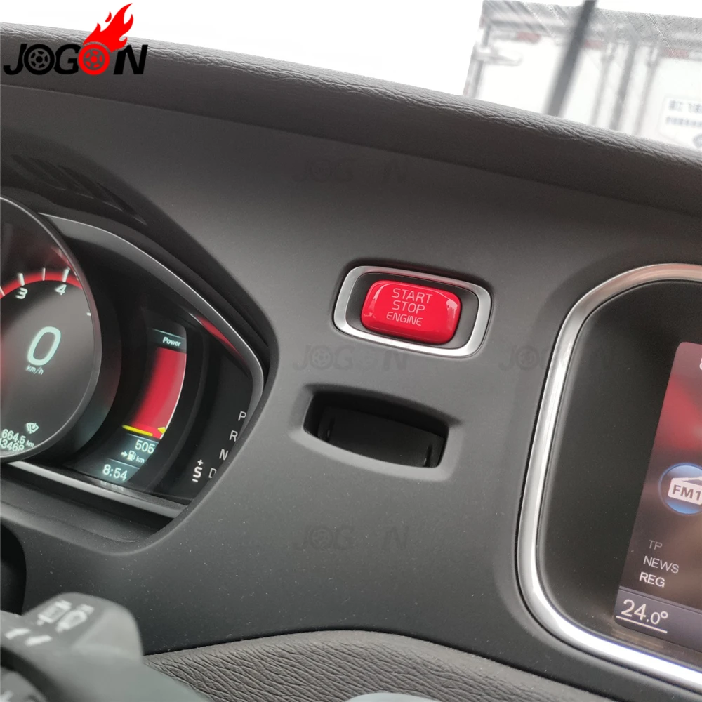 Крышка кнопки включения и остановки двигателя для Volvo V40 V60 S60 XC60 S80 S80L V70 XC70 красное