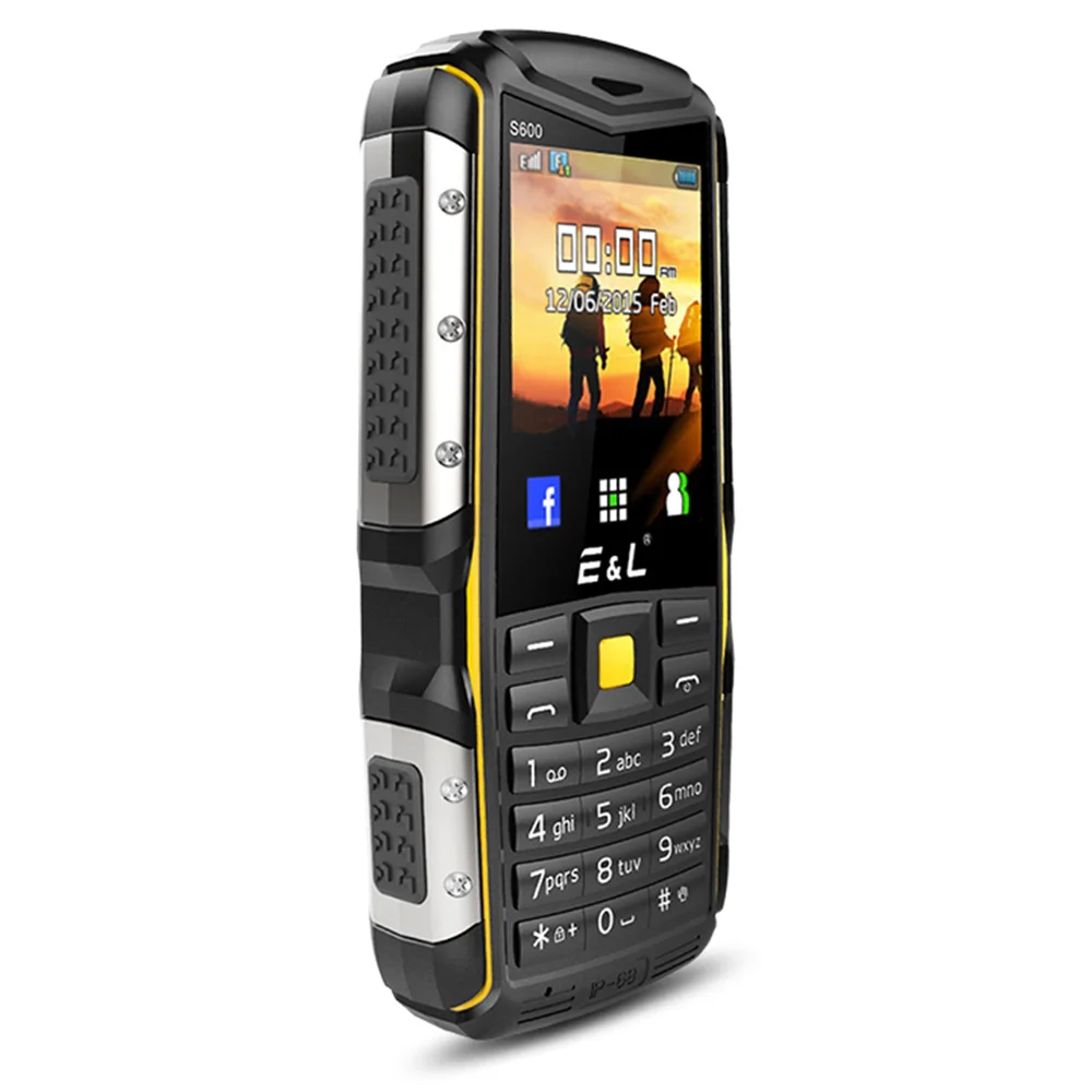 EL S600 Quad Band разблокированный телефон 2 4 дюймов 0.3MP Камера IP68 Водонепроницаемый