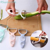 3pcs creative wire cutter stainless steel scraper multi function vegetable and fruit peeler for kitchen appliances