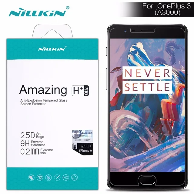 Для Oneplus 3 T защита экрана Nillkin Amazing H+ pro против взрыва для OnePlus 3T/Oneplus 3 Oneplus A3000 fi