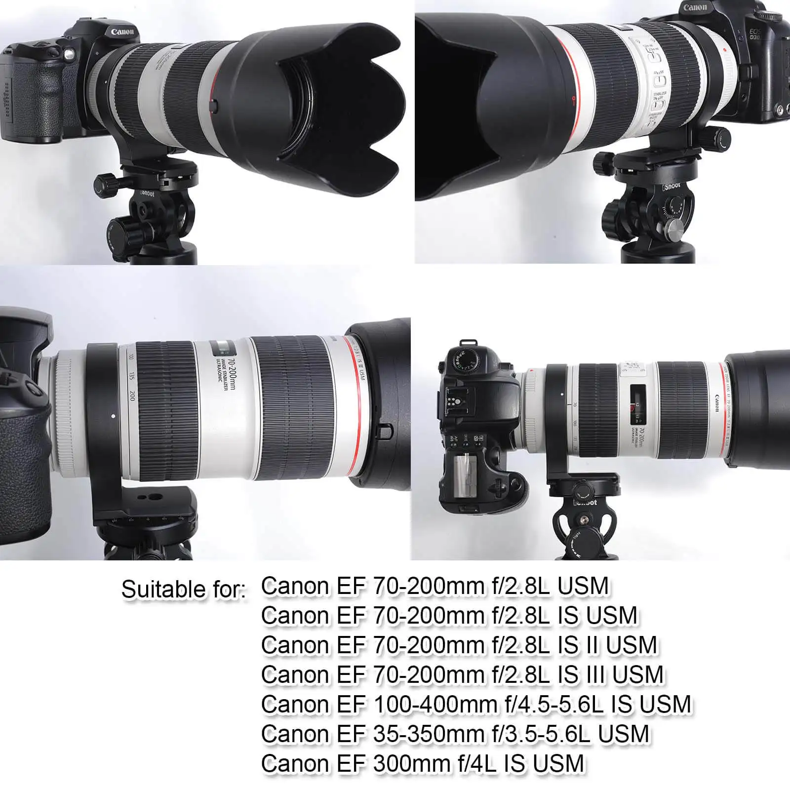 Металлическое опорное кольцо для объектива штатива Canon EF 70 200 F/2.8L USM IS II (III)