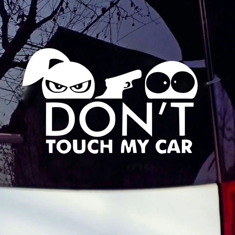 Прохладный Графика и надписью Don't Touch My автомобильные виниловые наклейки в виде