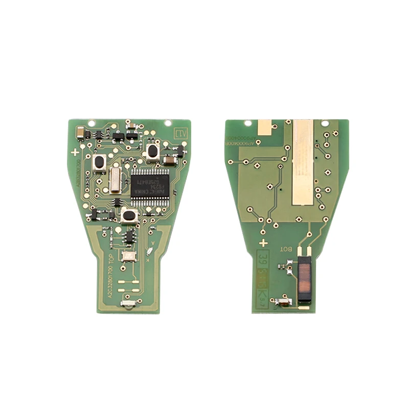 QWMEND 2 кнопки 433,9 Mhz полный дистанционный ключ для Mercedes Benz C E ML класс 1999-2010 с лезвием для Mercedes ключ