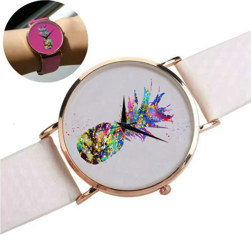 Женские часы с цветным изменением температуры роскошные брендовые кожаным