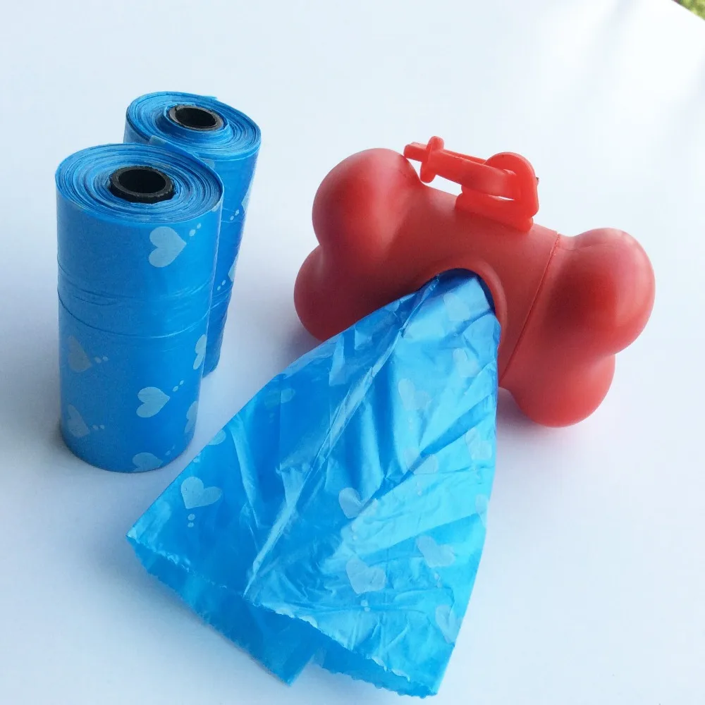 1 шт. биоразлагаемые мешки для отходов собак 3 рулона|biodegradable dog waste bags|dog bagwaste bag |