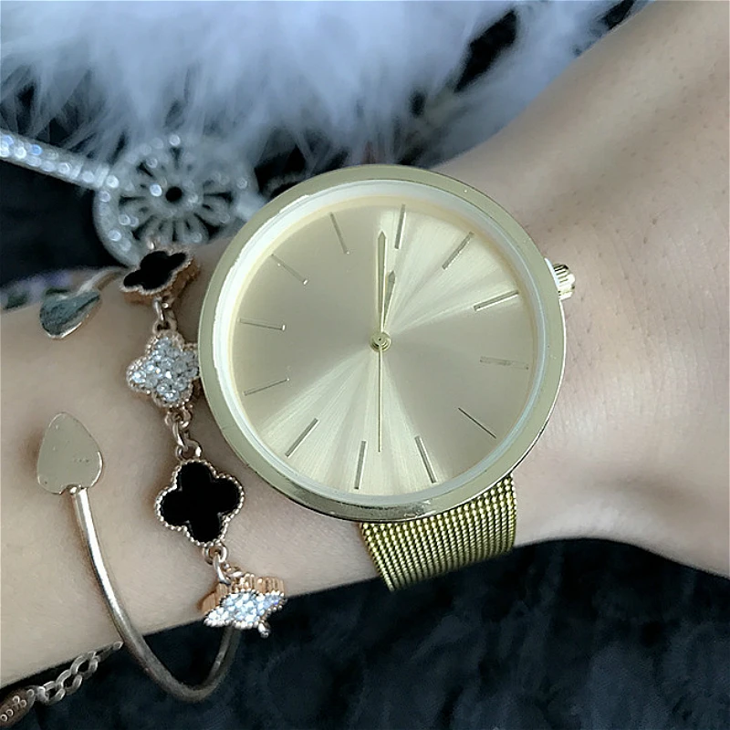 Модные Простые Стильные Топ люксовый бренд Finda часы унисекс Нержавеющая сталь Mesh